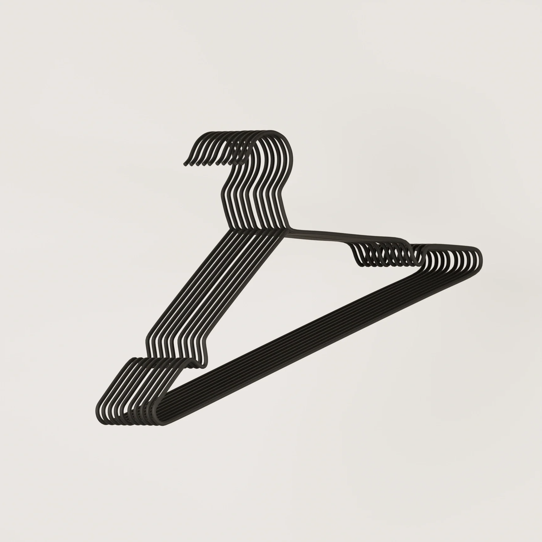 Black metal hanger – For clothes - Image 4