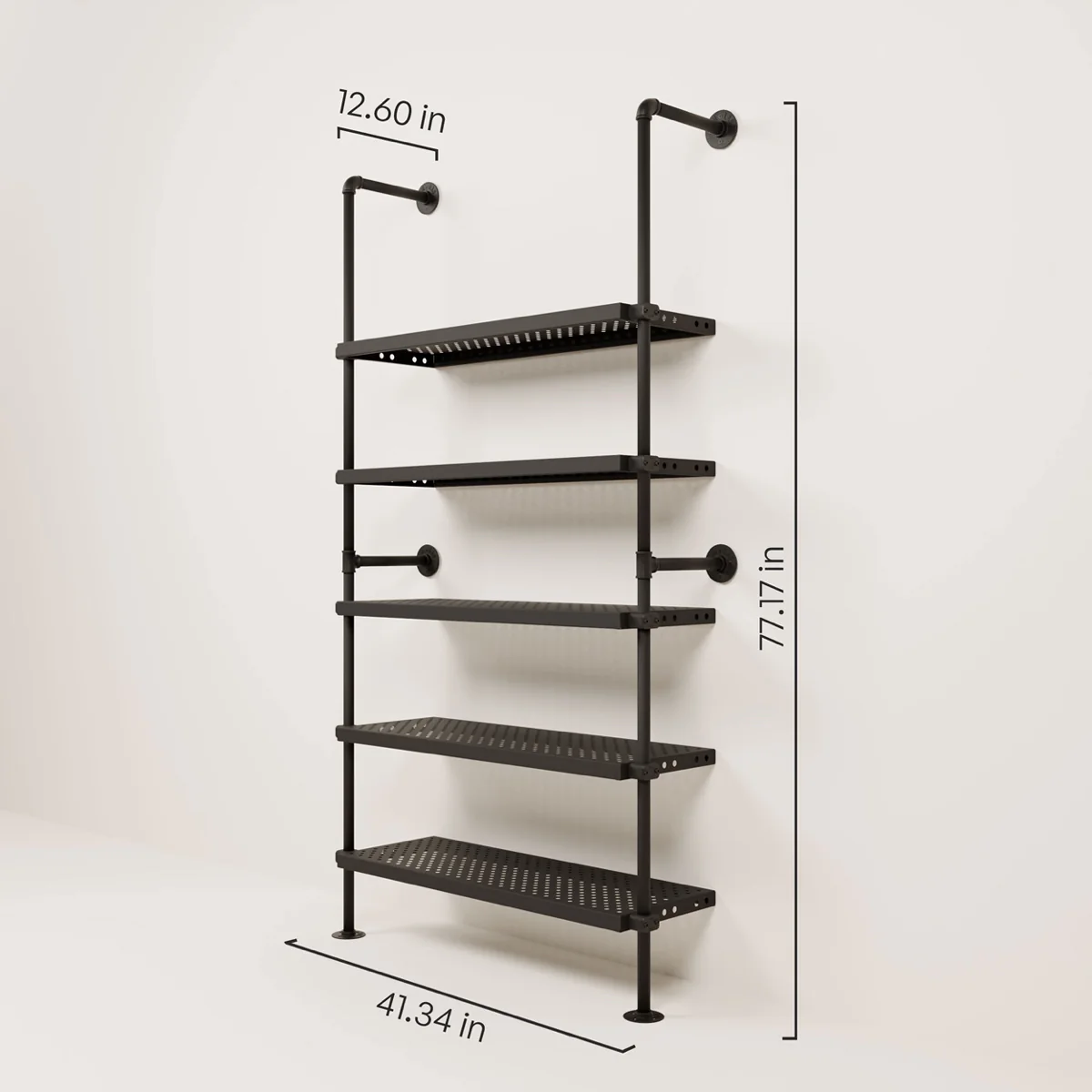 LENNE METAL – Industrial bookshelf | Metal bookshelf | Open bookshelf - Image 3