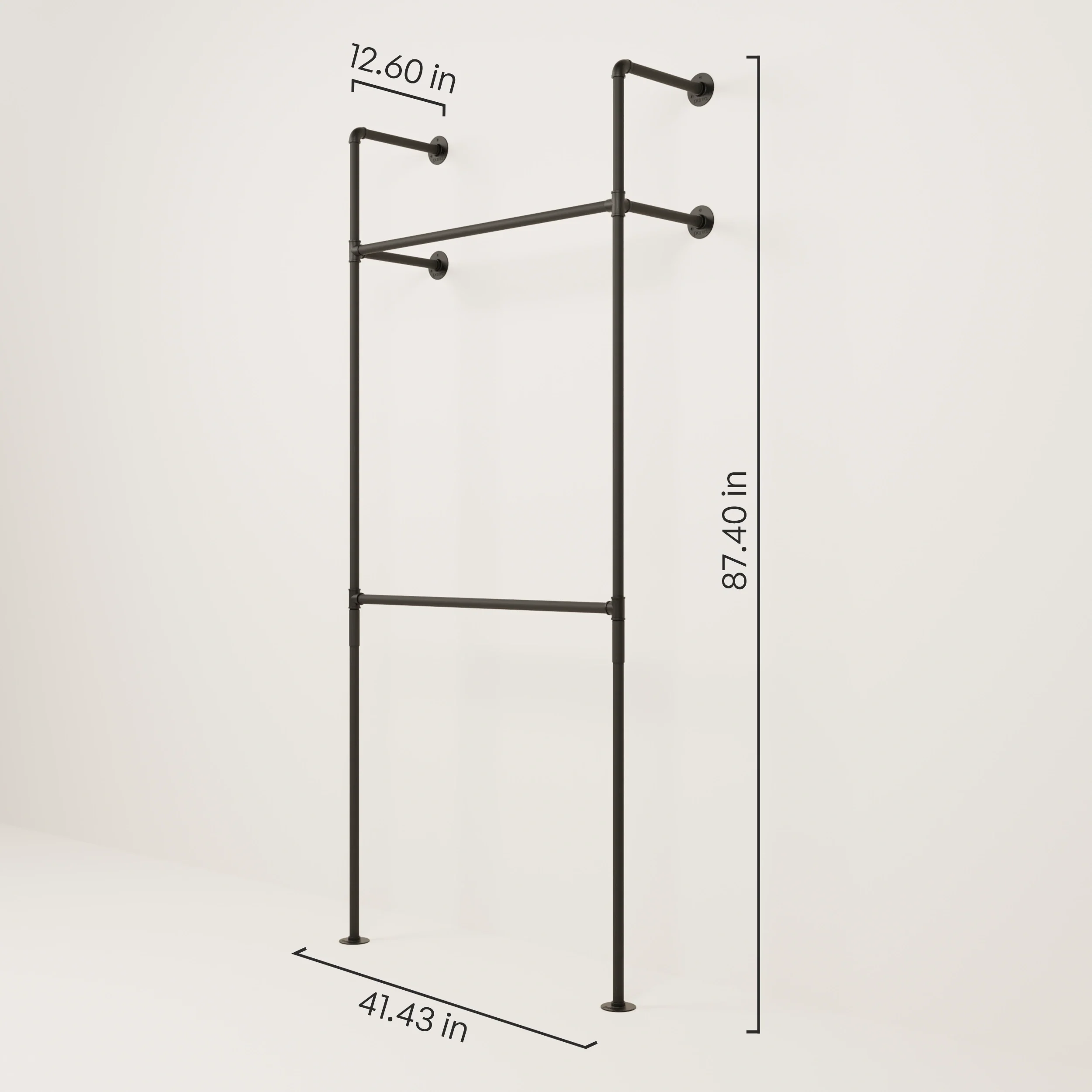 KIM DOUBLE 1 – Closet hanging rod | hanging rod closet - Image 3