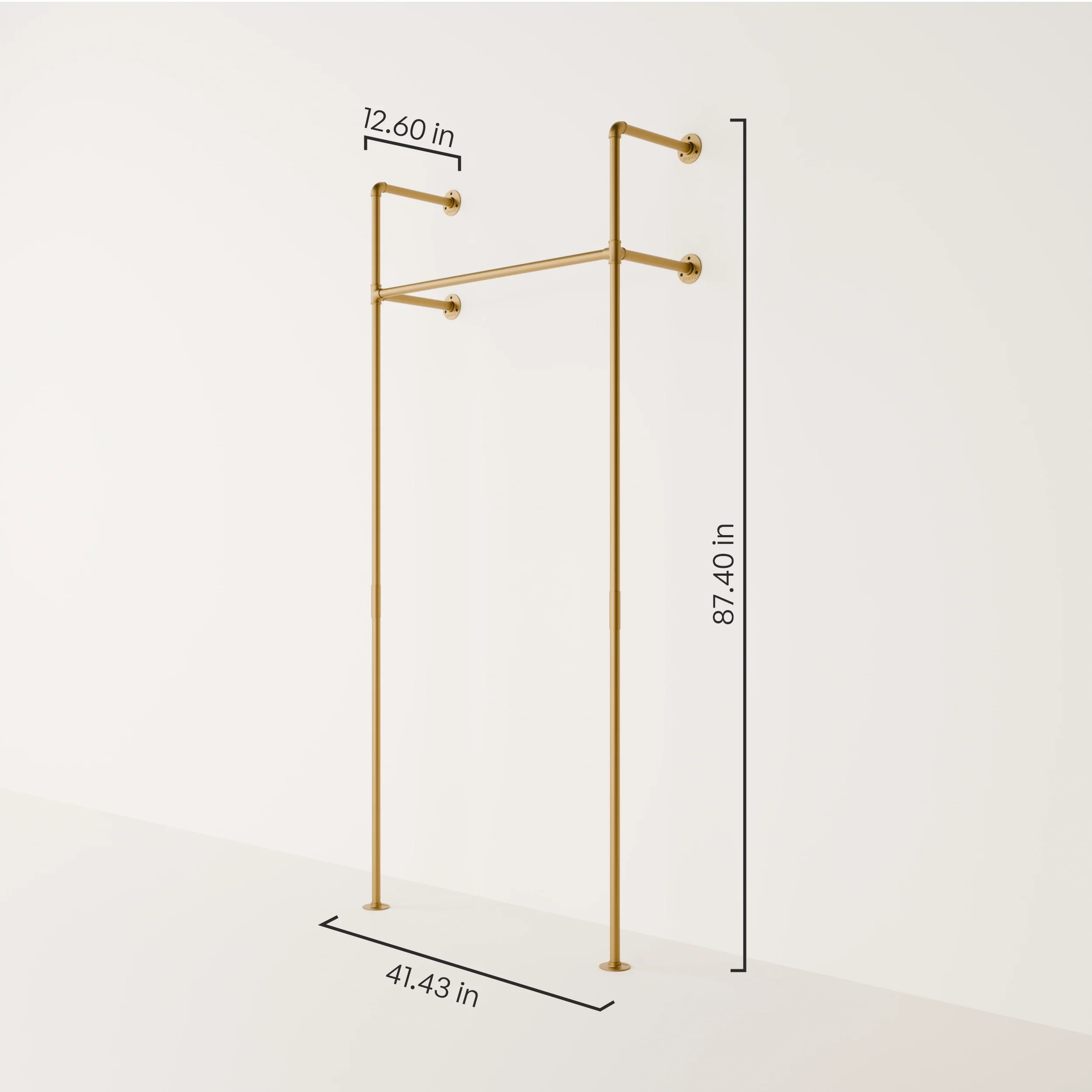 KIM 1 – Gold rack | gold wardrobe rack - Image 3
