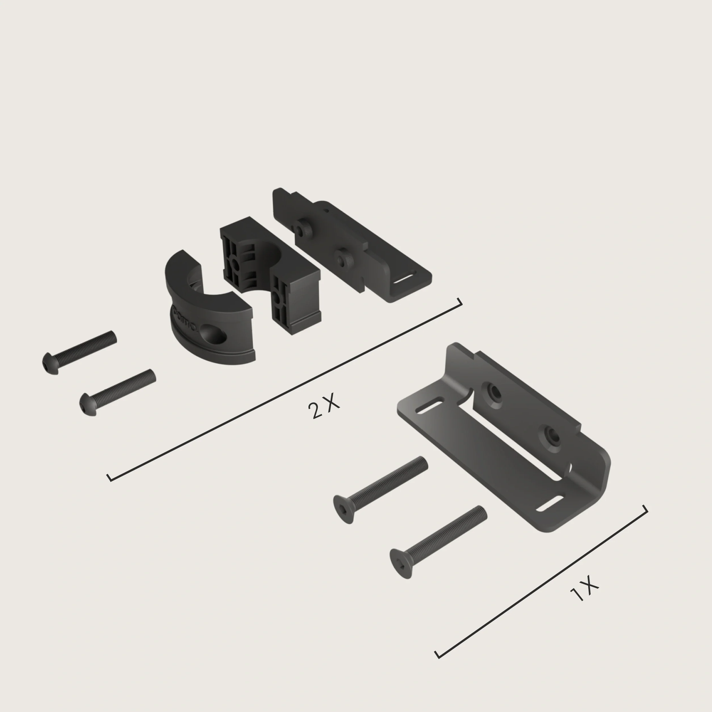 OAK Shelf Bracket – Clamp Mounting - Image 5