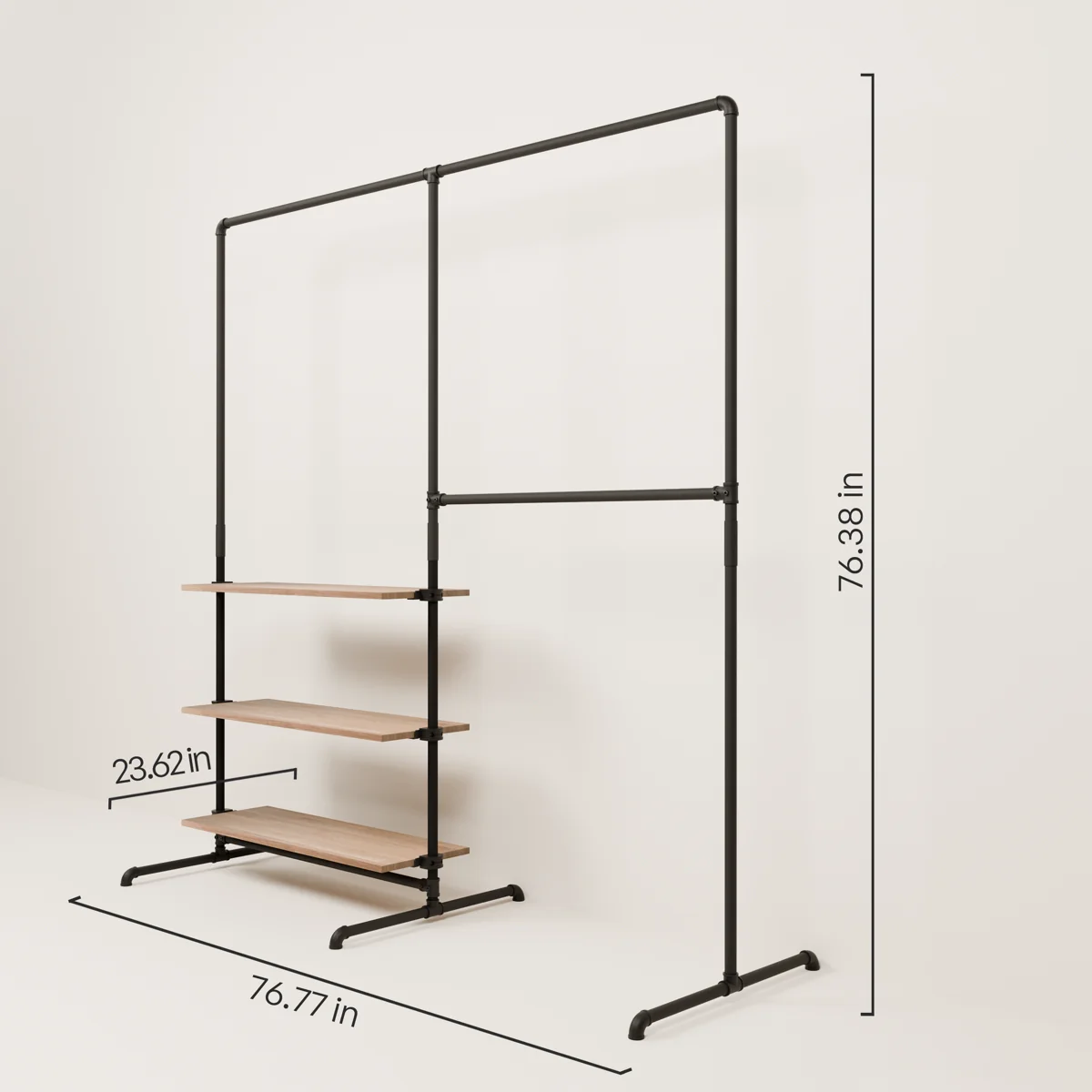 LAS 2 OAK – 3 shelves - Image 3
