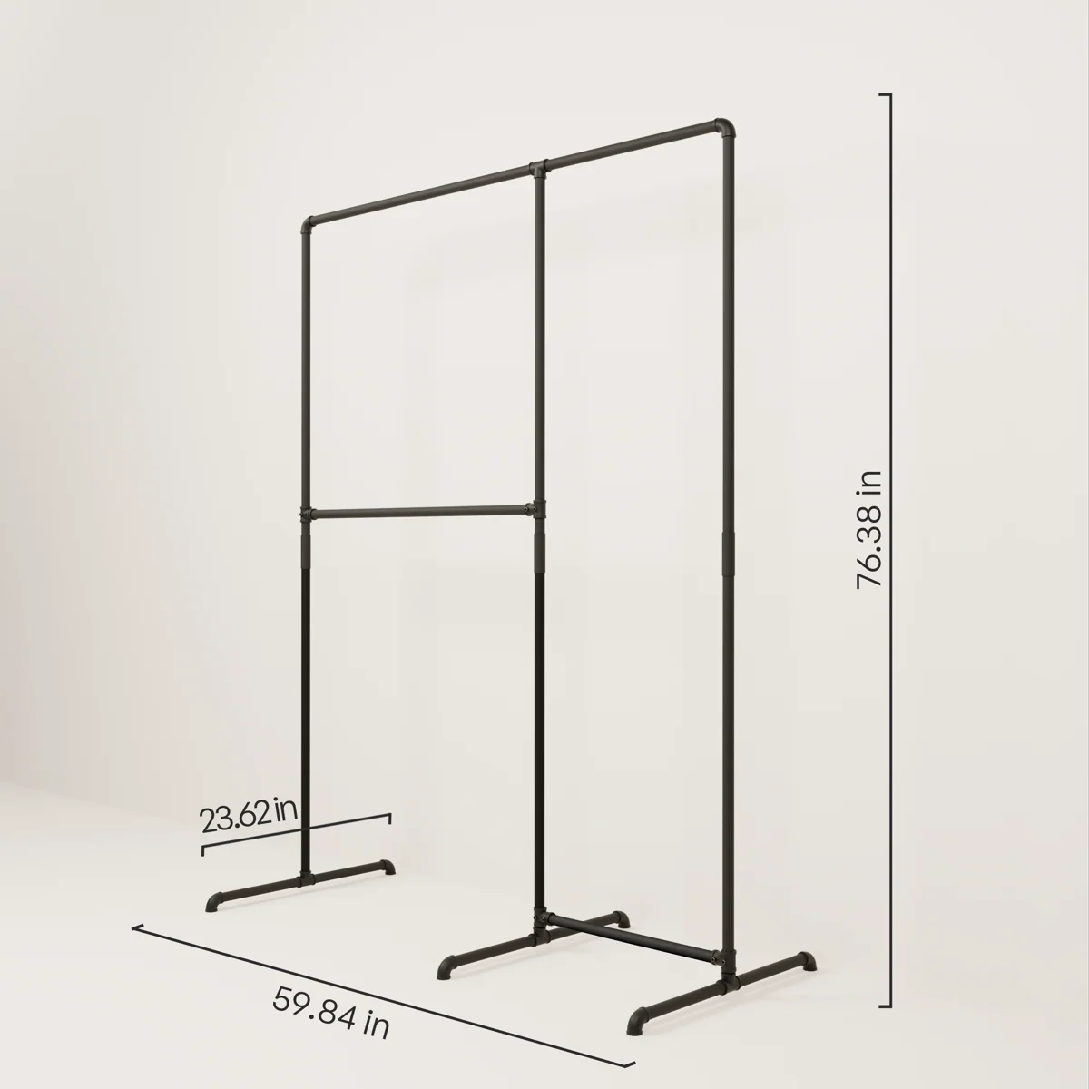 LAS 1.5 – Double rail clothes rack - Image 3