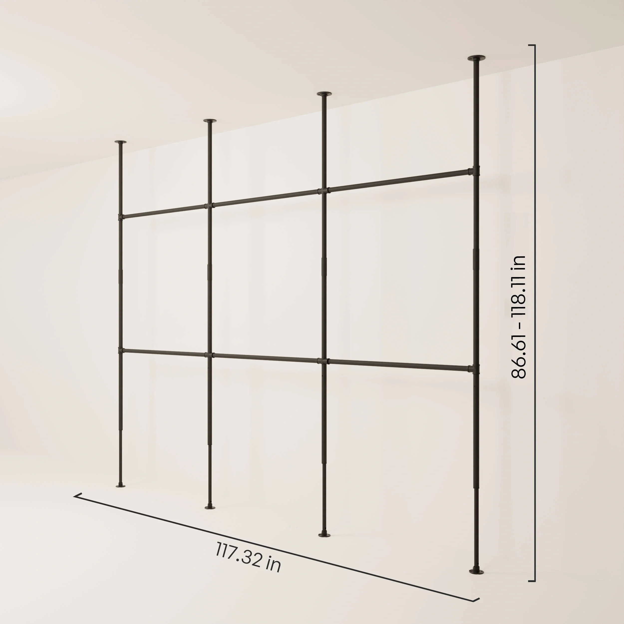 LOFT 3 – Telescopic rod clothes rail - Image 3